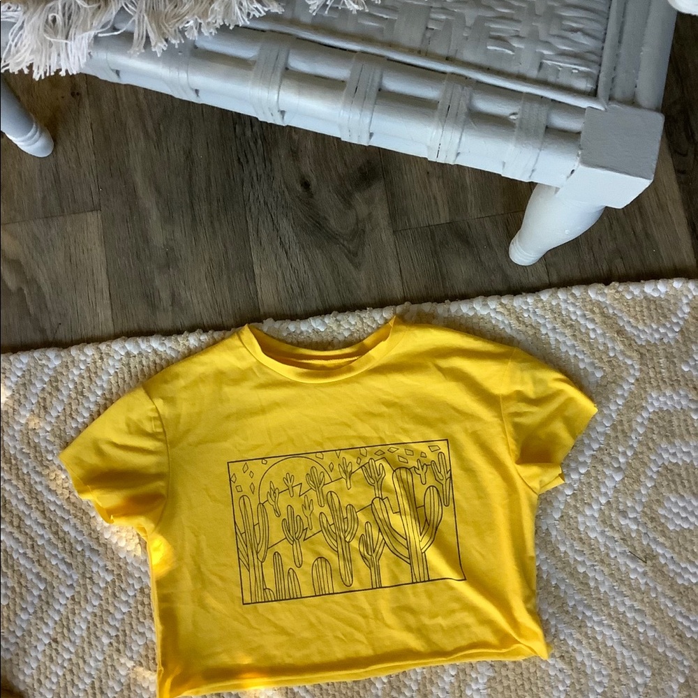cactus cropped tee